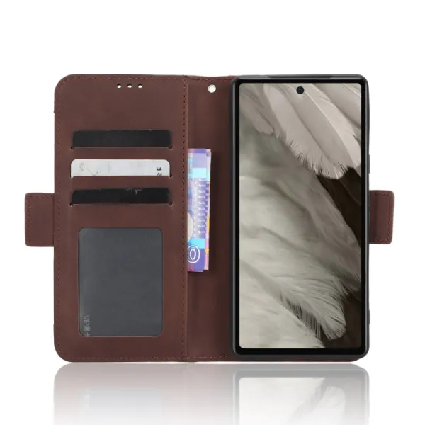 SLOT Peňaženkový obal pre Google Pixel 7a hnedý