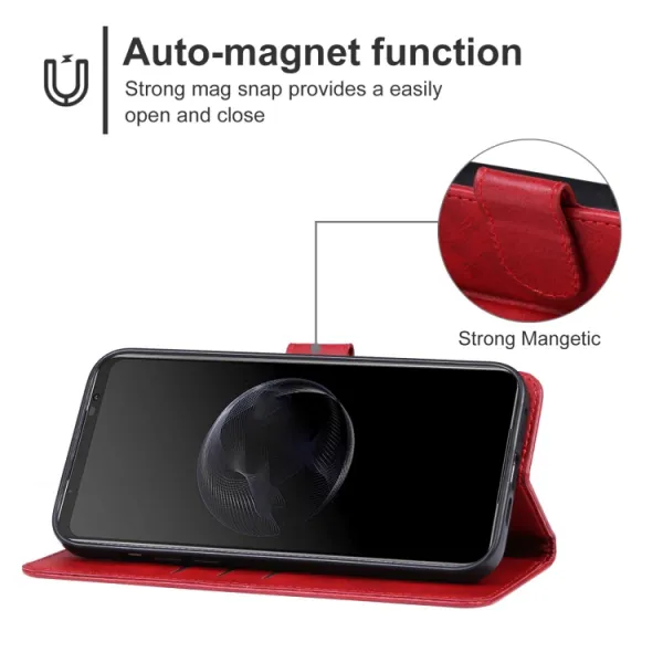 SMOOTH Peňaženkové puzdro Asus ROG Phone 7 červené