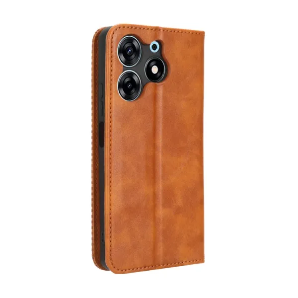 BUSINESS Peňaženkový kryt pre Tecno Spark 10 Pro hnedý