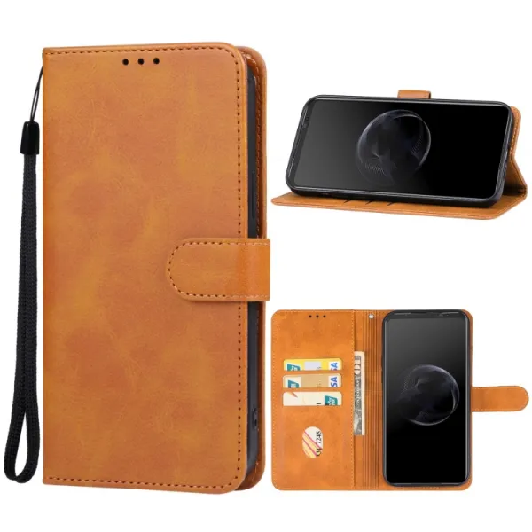 SMOOTH Peňaženkové puzdro Asus ROG Phone 7 hnedé