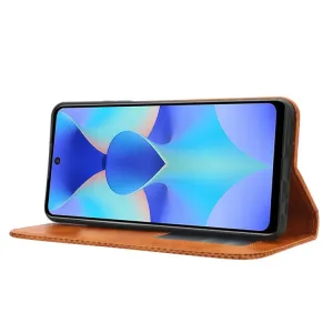 BUSINESS Peňaženkový kryt pre Tecno Spark 10 Pro hnedý