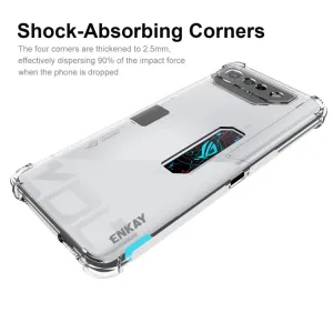 ENKAY AIRBAG Extra odolný kryt Asus ROG Phone 7 Ultimate priehľadný