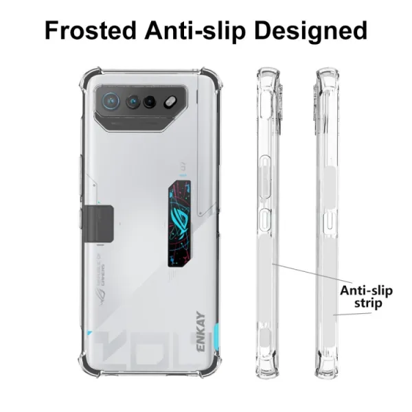 ENKAY AIRBAG Extra odolný kryt Asus ROG Phone 7 Ultimate priehľadný