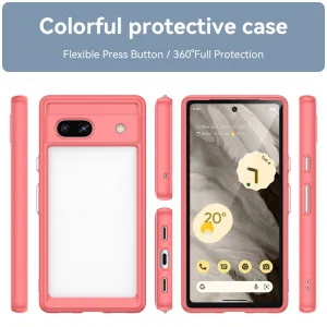 CRYSTAL Ochranný kryt pre Google Pixel 7a červený