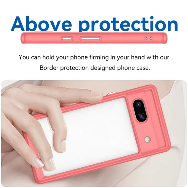 CRYSTAL Ochranný kryt pre Google Pixel 7a červený