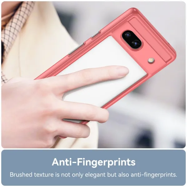 CRYSTAL Ochranný kryt pre Google Pixel 7a červený