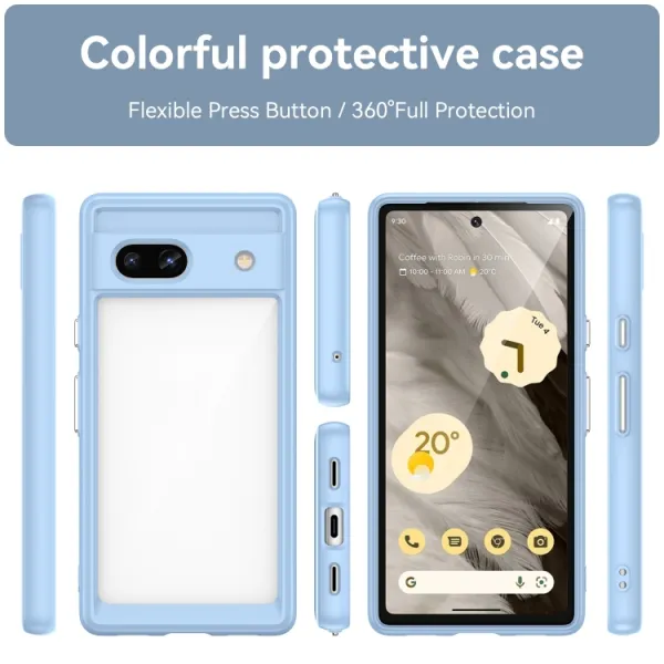 CRYSTAL Ochranný kryt pre Google Pixel 7a modrý
