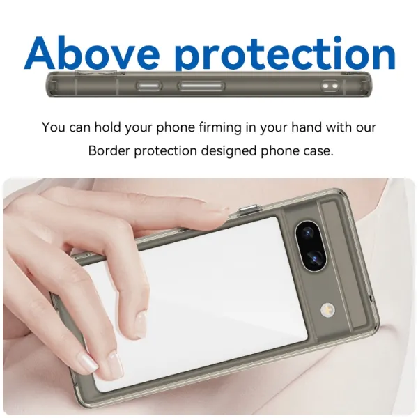 CRYSTAL Ochranný kryt pre Google Pixel 7a šedý