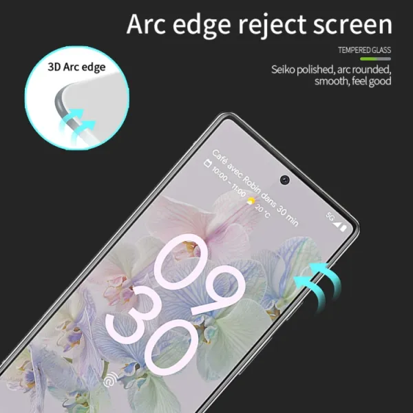 3D Tvrdené ochranné sklo pre Google Pixel 7a