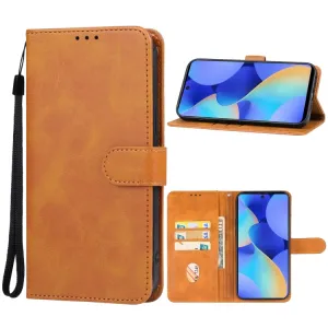 SMOOTH Peňaženkové puzdro Tecno Spark 10 Pro hnedé