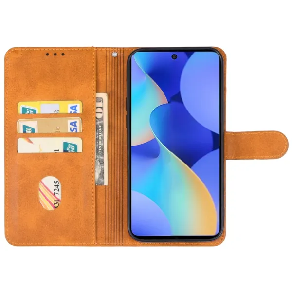 SMOOTH Peňaženkové puzdro Tecno Spark 10 Pro hnedé