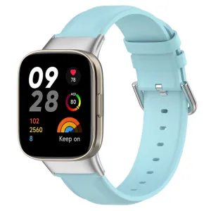 LEATHER Remienok pre Xiaomi Redmi Watch 3 svetlomodrý