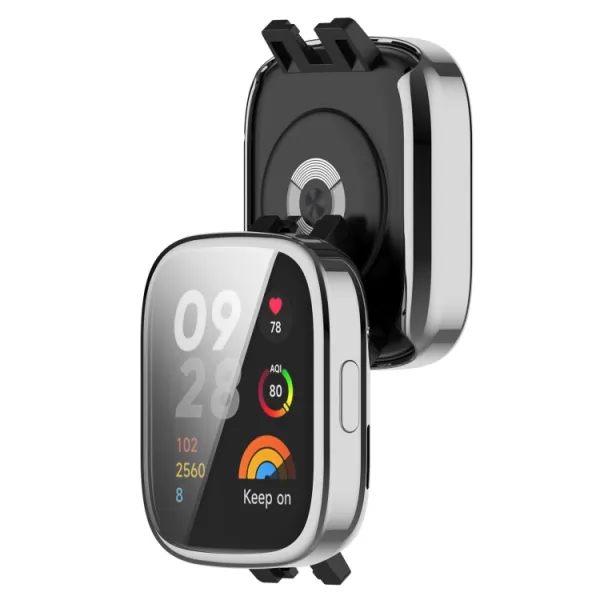 TPU FULL BODY Ochranný kryt Xiaomi Redmi Watch 3 strieborný
