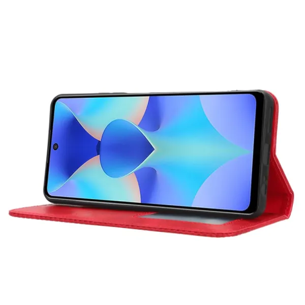 BUSINESS Peňaženkový kryt pre Tecno Spark 10 Pro červený