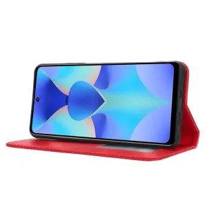 BUSINESS Peňaženkový kryt pre Tecno Spark 10 Pro červený