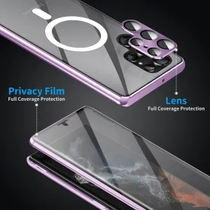 MAGSAFE MAGNETIC Celotelový ochranný kryt Samsung Galaxy S21 5G strieborný