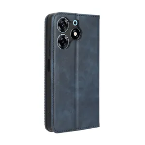 BUSINESS Peňaženkový kryt pre Tecno Spark 10 Pro modrý