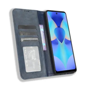 BUSINESS Peňaženkový kryt pre Tecno Spark 10 Pro modrý