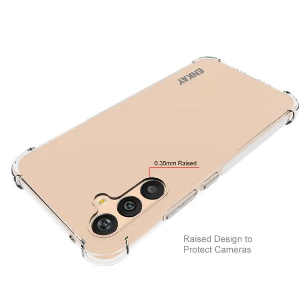 ENKAY SET Priehľadný obal + 3D ochranné sklo Samsung Galaxy A34 5G