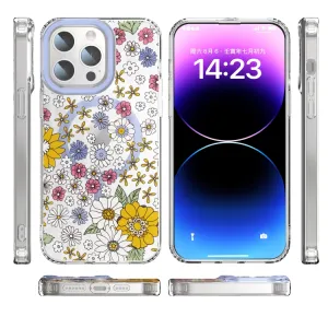 FLOWER MAGSAFE Kryt pre Apple iPhone 13 PURPLE