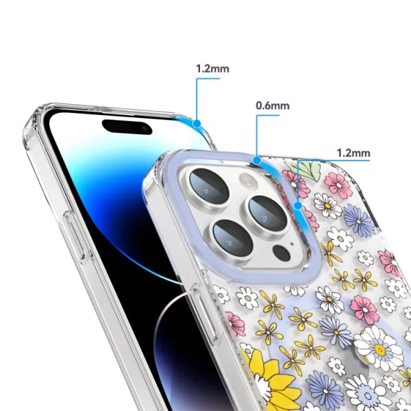 FLOWER MAGSAFE Kryt pre Apple iPhone 13 PURPLE