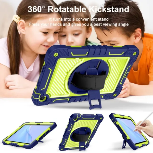 SOLID Odolný kryt pre Huawei MatePad SE modrý-zelený