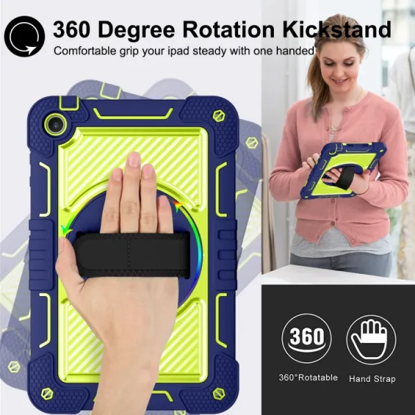 SOLID Odolný kryt pre Huawei MatePad SE modrý-zelený