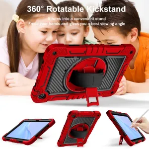 SOLID Odolný kryt pre Huawei MatePad SE červený-čierny