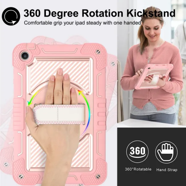 SOLID Odolný kryt pre Huawei MatePad SE svetloružový