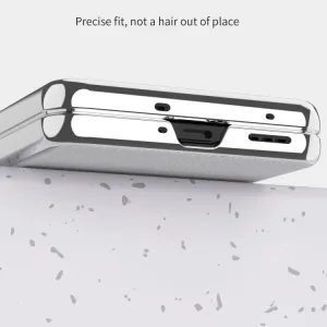 LEATHER Ochranné puzdro pre OPPO Find N2 Flip biele