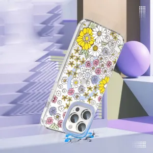 FLOWER MAGSAFE Kryt pre Apple iPhone 14 Pro Max PURPLE