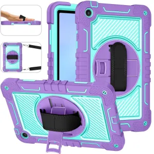 SOLID Odolný kryt pre Huawei MatePad SE fialový-mentolový