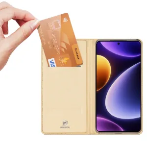 DUX Peňaženkový kryt Xiaomi Poco F5 zlatý