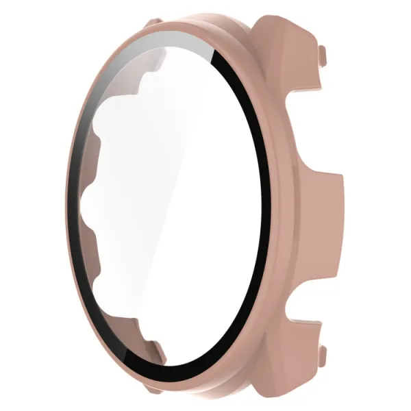 PC FULL COVER Plastový kryt so sklom Garmin Forerunner 965 ružový