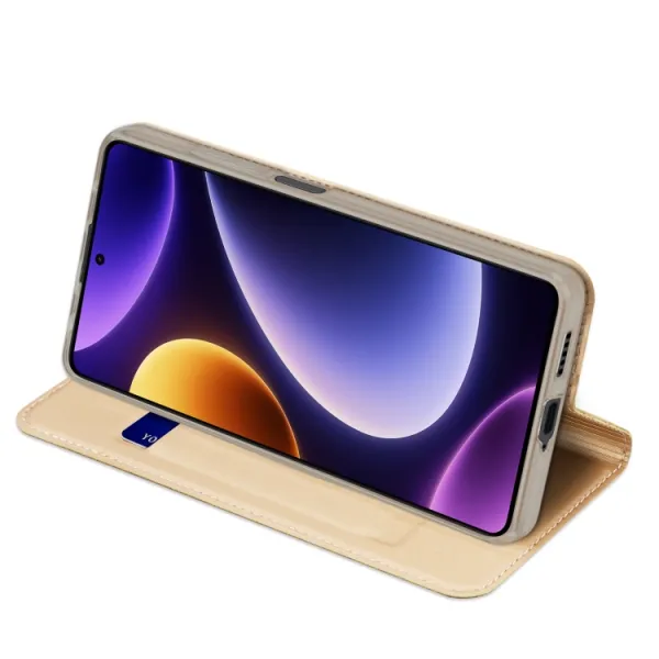 DUX Peňaženkový kryt Xiaomi Poco F5 zlatý
