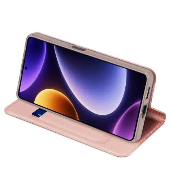 DUX Peňaženkový kryt Xiaomi Poco F5 ružový