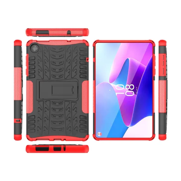 STAND Extra odolný obal Lenovo Tab M8 4. generácia (4th gen) červený