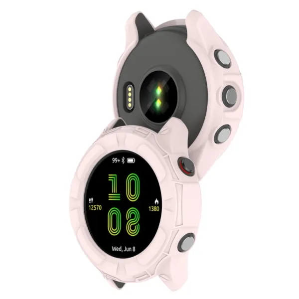 TPU HALF COVER Obal pre Garmin Forerunner 255S ružový