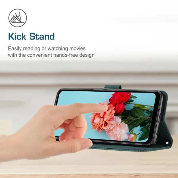 STRIPE Peňaženkové puzdro s remienkom Google Pixel 8 zelené