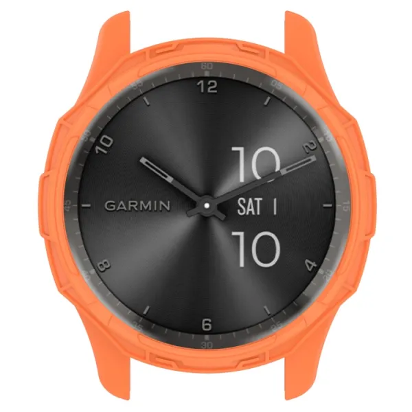 TPU HALF COVER Obal pre Garmin Vivomove Trend oranžový