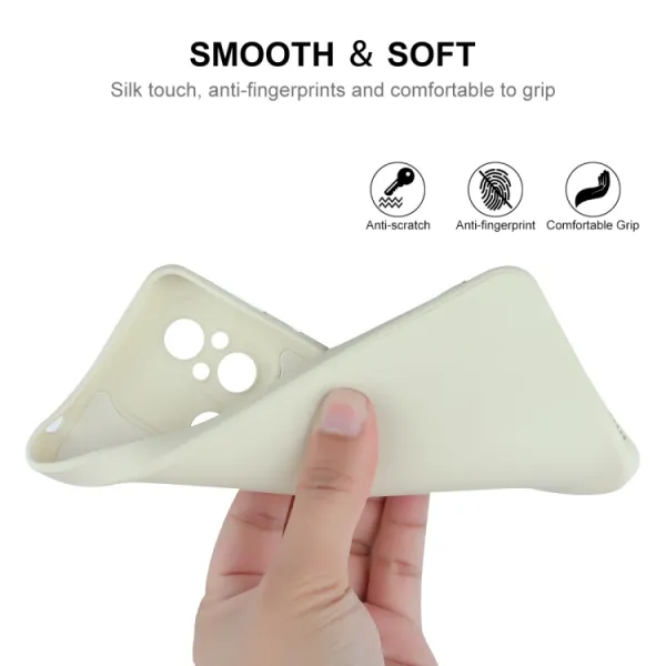 ENKAY SET Silikónový obal a 2D sklo Xiaomi Redmi 12C bežový