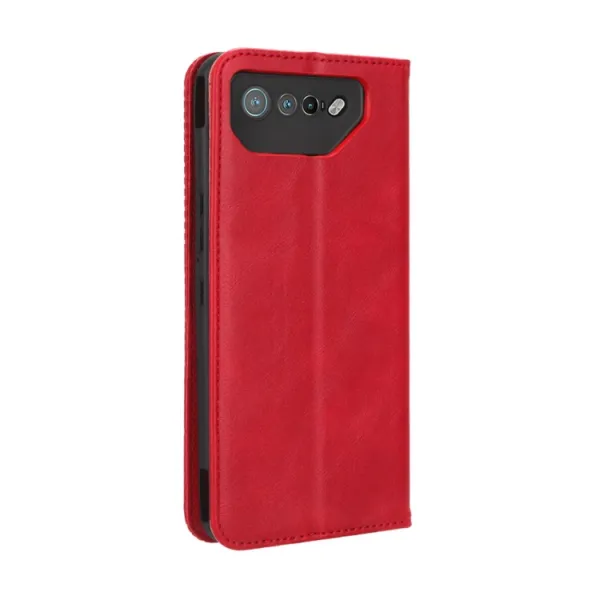 BUSINESS Peňaženkový kryt pre Asus ROG Phone 7 červený
