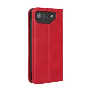 BUSINESS Peňaženkový kryt pre Asus ROG Phone 7 červený