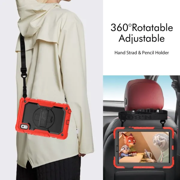 SOLID 360 Obal pre Lenovo Tab M9 červený