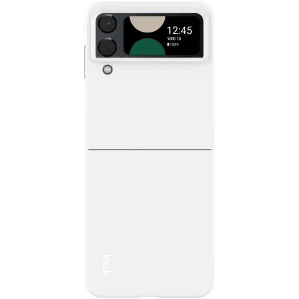 IMAK JS-2 Plastový kryt pre Samsung Galaxy Z Flip4 5G biely