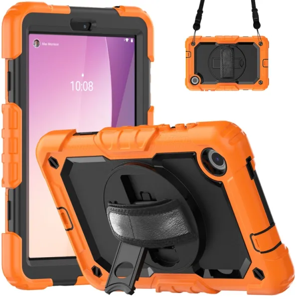 SOLID 360 Obal pre Lenovo Tab M8 4. generácia (4th gen) oranžový