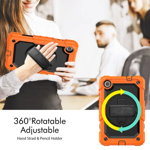 SOLID 360 Obal pre Lenovo Tab M8 4. generácia (4th gen) oranžový
