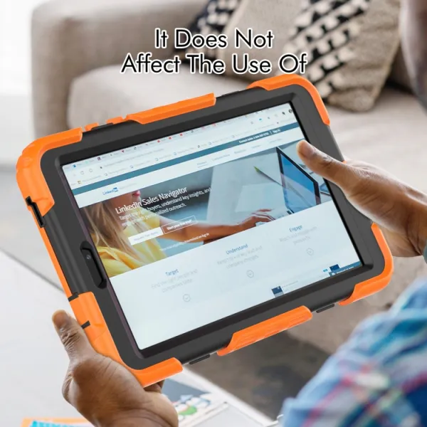 SOLID 360 Obal pre Lenovo Tab M8 4. generácia (4th gen) oranžový