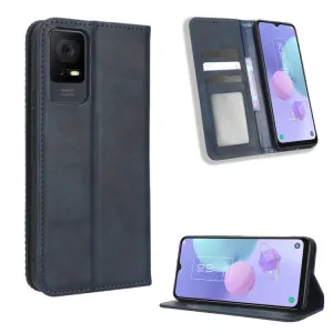 BUSINESS Peňaženkový kryt pre TCL 408 modrý