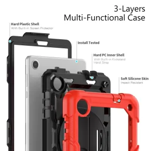 SOLID 360 Obal pre Lenovo Tab M8 4. generácia (4th gen) červený